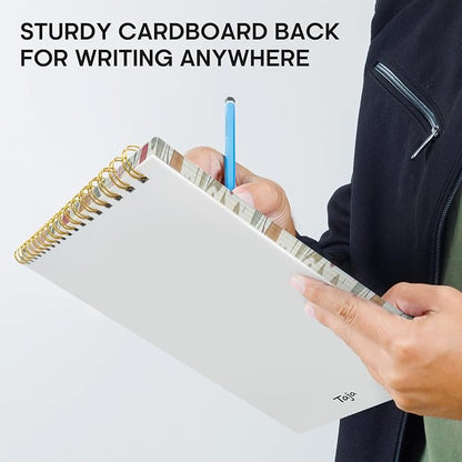 Taja To Do List Notepad, Undated Daily Planner for Work and Goal Setting | Cherry Orchard, 52 Sheets, 9.8" x 6.5" , for Office, Home and school, Daily Task Planning, Notes and Everyday Organization