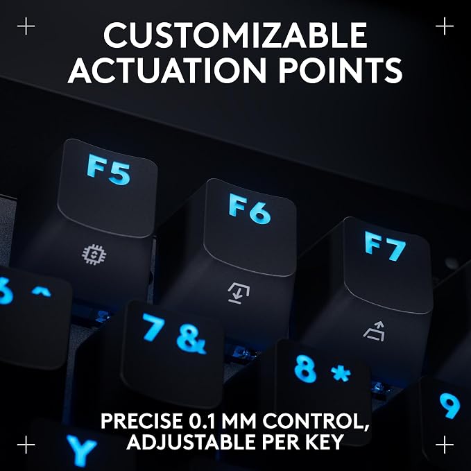 Logitech G PRO X TKL Rapid Tenkeyless Gaming Keyboard (Hall-Effect) - Black | Hall-Effect Magnetic Analog Switches with Rapid Trigger, Lightsync RGB, Detachable USB-C Cable, Volume Roller & Media Buttons