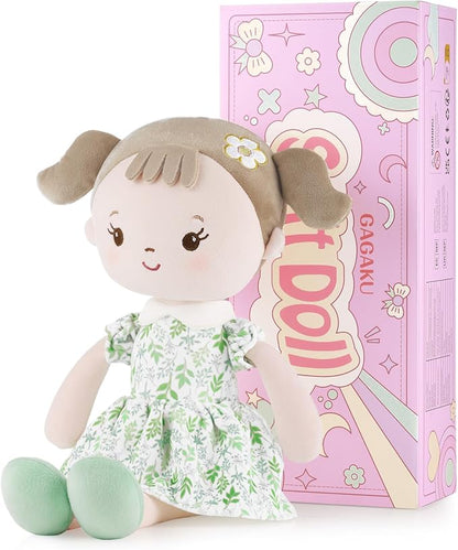 GAGAKU Soft Baby Doll Toys (16'') for Girls, My First Baby Rag Dolls for Girl Birthday Gift Plush Doll Toys Machine Washable Baby Doll for Toddler Kids Infants
