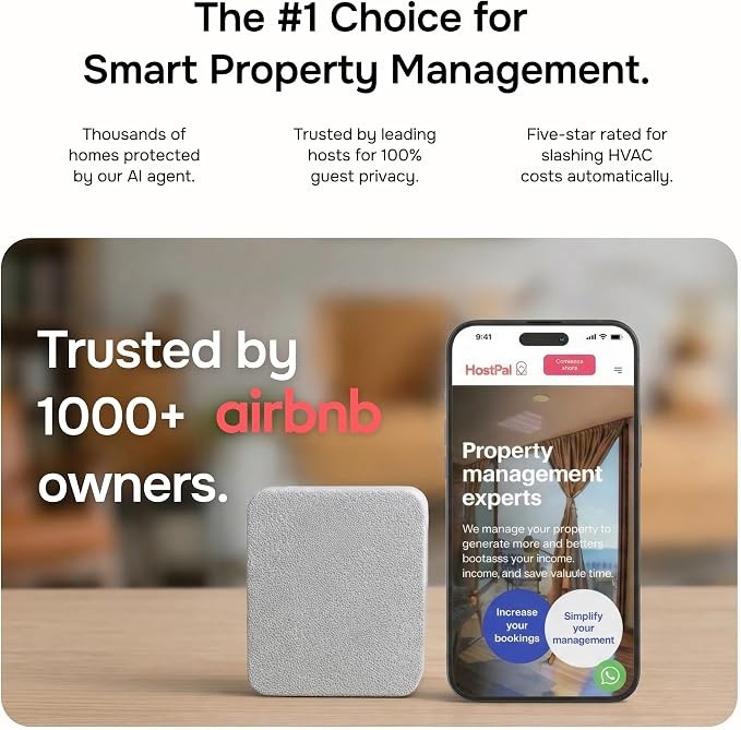 Layla Smart Home Agent 9-in-1 Smart Sensor & Air Quality Monitor (CO2, bVOC, Humidity) | Noise & Motion Detector, AC Controller, Energy Savings | Compatible with Alexa & Google Home | No Subscription