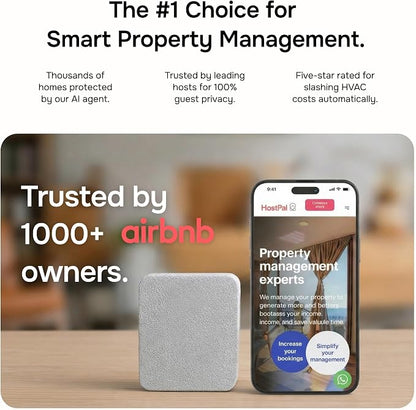 Layla Smart Home Agent 9-in-1 Smart Sensor & Air Quality Monitor (CO2, bVOC, Humidity) | Noise & Motion Detector, AC Controller, Energy Savings | Compatible with Alexa & Google Home | No Subscription