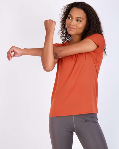 5 Pack Women's Dry Fit Short Sleeve Athletic Gym Workout Running Tops | Available in Plus Size, Exercise, Sports, Fitness, Quick Dry, Cooling, Moisture Wicking, Loose Basic Tees, Yoga, Pilates