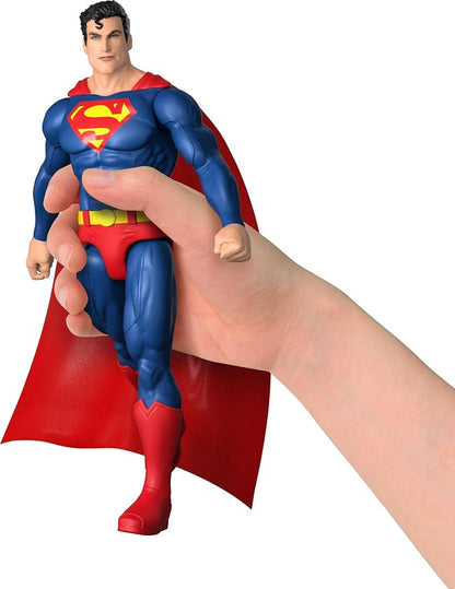 Mattel DC 12-Inch Superman Action Figure, Classic Red & Blue Super Suit with Fabric Cape, Detailed Design & 7 Points of Articulation