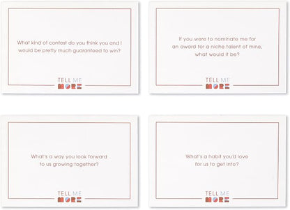 Tell Me More: Couples’ Edition – A Date Night Conversation Starter Game of 52 Questions to Deepen Your Connection with Your Partner