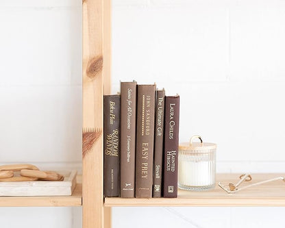 Colored Real Decorative Book Set - Decor Books for Book Shelf Decor, Home Decor for Shelves & Bookcases - Perfect for Book Decor, Decorative Books for Home Decor, & Books for Decor (Black)
