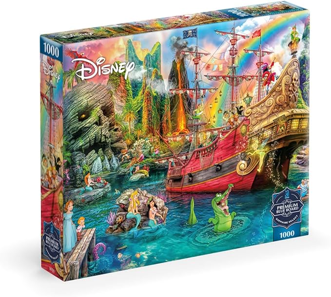 Disney Peter Pan Mermaid Lagoon 1000 Piece Jigsaw Puzzle for Adults - Buffalo Games Sapphire Select Premium Puzzles