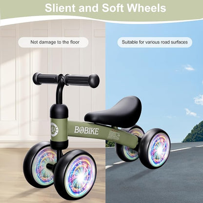 Baby Balance Bike Toys for 12-36 Months Kids Toy Boy and Girls Gifts Toddler Best First Birthday Gift Children Walker No Pedal Infant 4 Wheels Bicycle