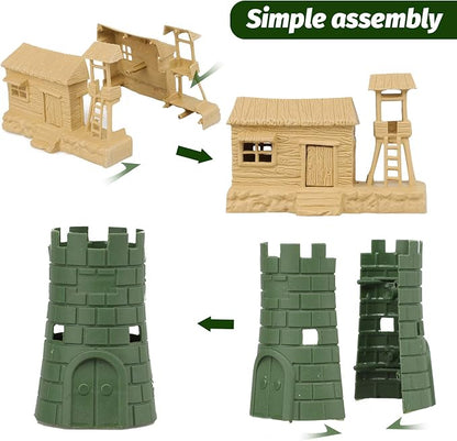 TOY Life 95 PCS Army Men Toys, Toy Soldiers for Boys, Plastic Action Figures, Soldier Guys Military Playset, Gift for Boy