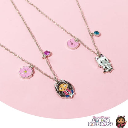 LUV HER Gabby's Dollhouse BFF Necklace Set, Gabby and Pandy Paws Girls Friendship Gift for Ages 3+