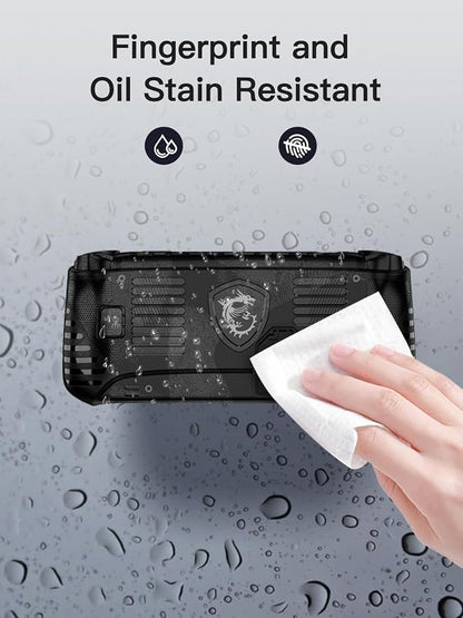 for MSI Claw 8 AI+ A2VM Silicone Grip Case ，Soft Skin Silicone Case Full Protective Case Cover with MSI Claw 8 AI+ A2VM-Black