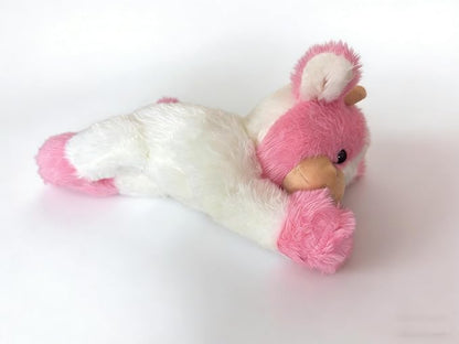 YUKOUQIAN Cute Cow Plush Stuffed Animal Doll Toy 10 inch for Girls Boys (pa Cow Pink)
