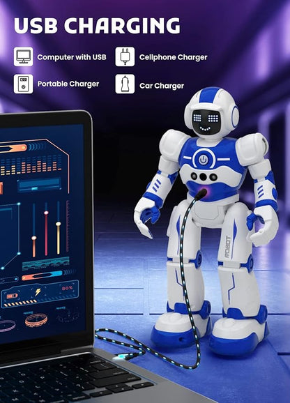 Robot Toys for Kids,Programmable Remote Control Smart Walking Dancing Robot Toy with Gesture & Sensing for Age 4 5 6 7 8 9 10 Year Old Boys for Birthday Present | Programmable RC Smart Walking Dancing Robot Toy for Age 4 5 6 7 8 9 10 Year Old Boys for ...