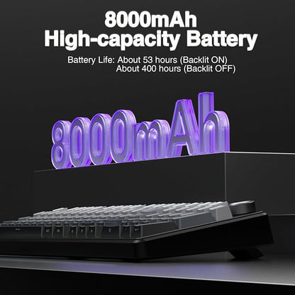 AULA F99 Pro Wireless Mechanical Keyboard with Knob,Gasket Structure,Tri-Mode BT5.0/USB-C/2.4GHz Hot Swappable Keyboard,Creamy Sound,RGB Backlit PBT Keycaps Computer Gaming Keyboards