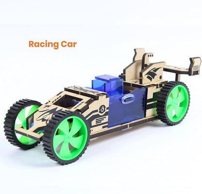 ButterflyEdufields 4in1 STEM Building Car Kits for Kids - DIY 3D Wooden Puzzle Toys, Educational STEM Gifts for Ages 6 to 12