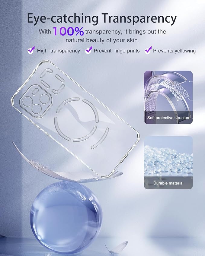 Case Cover for DOOGEE Blade GT AI 5G, Phone Case with Ring Buckles and Lanyards, Premium TPU Material Protective Shell, Protective Cover with Scratch and Anti-Fingerprint, Transparent