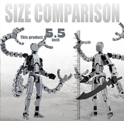 T13 Already Assembled Action Figure Accessories,T13 Multi-Jointed Movable,for Collectors Desktop Decorations t-13 Movability 3D Printed Toys