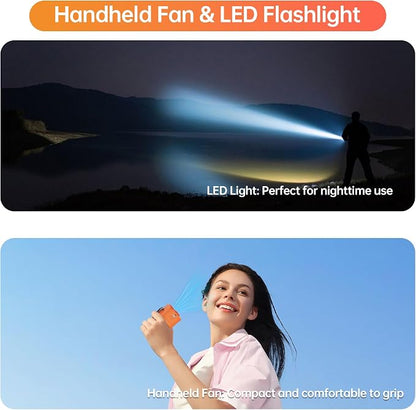 Waist Fan, 5000mAh Rechargeable Belt Clip Fan, 39ft/s Strong Airflow, 5 Speeds, Up to 29H, Wearable Hands-Free Body Cooling with Bottom Air Intake, USB-C for Jobsite Camping Farm