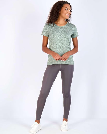 5 Pack Women's Dry Fit Short Sleeve Athletic Gym Workout Running Tops | Available in Plus Size, Exercise, Sports, Fitness, Quick Dry, Cooling, Moisture Wicking, Loose Basic Tees, Yoga, Pilates