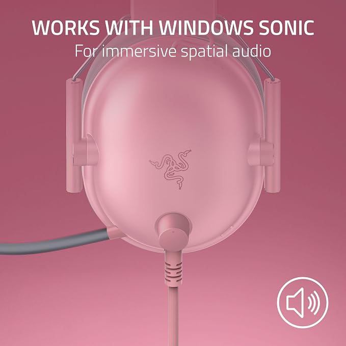 Razer BlackShark V2 X Wired Xbox Gaming Headset, Pink | 50mm Drivers, Cardioid Mic, Lightweight, Comfortable Noise Isolating Earcups, For Xbox Series X, Series S, PS5, PC, Switch