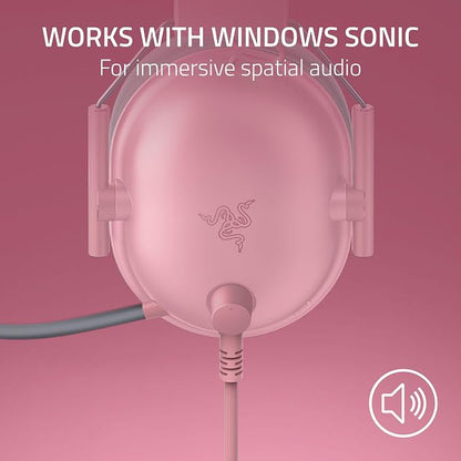 Razer BlackShark V2 X Wired Xbox Gaming Headset, Pink | 50mm Drivers, Cardioid Mic, Lightweight, Comfortable Noise Isolating Earcups, For Xbox Series X, Series S, PS5, PC, Switch