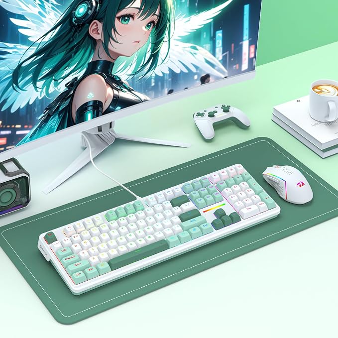 Redragon K745 HE Wired Hall-Effect Magnetic Rapid Trigger Gaming Keyboard | Multi-Function Control Wheel, Silky POM 8K Switches for Valorant & FPS Precision, Zero Delay, Practical 108-Key, PRO Software