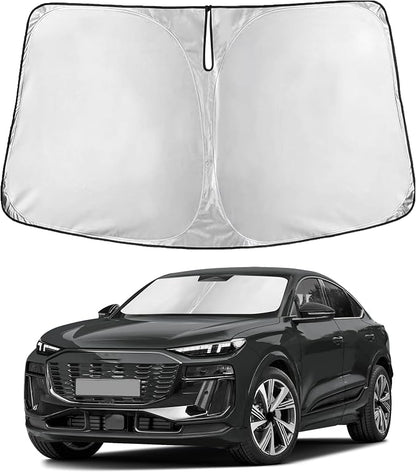 EcoNour Windshield Sunshade Compatible for Audi SQ6 e-tron 2025 2026 2027, Sun Visor for Front Windshield & Window Sun Shade Cover, UV Heat Blocker & Protector, Car Accessories