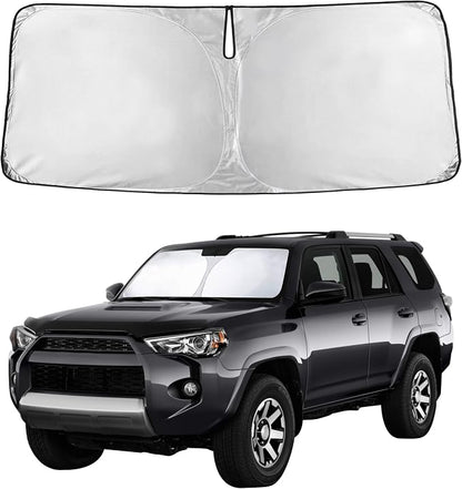 EcoNour Windshield Sunshade for Toyota 4Runner 2010-2023 2024 2025 2026, SR5, Trail, TRD (Off-Road, Premium, Pro) Limited, Front Window Sun Shade Cover, UV Heat Blocker & Protector, Car Accessories