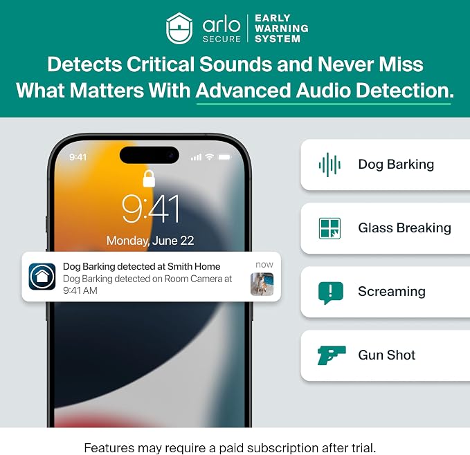 Security Camera Outdoor Wired 1-Pack - Arlo Essential 2K Surveillance Camera with Person Detection, Package Alert, Color Night Vision, 2-Way Audio, Weather Resistant, Motion Detection