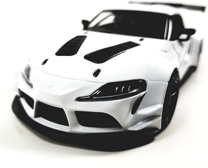 KiNSMART - Toyota GR Supra Concept Racing Edition 1:36 Scale 5" Die Cast Metal Super Sports Toy Car (White)