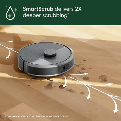 iRobot Roomba 105X Combo Robot Vacuum & Mop with AutoEmpty Dock, Self‑Emptying for Up to 75 Days, 70× Power‑Lifting Suction, Smart LiDAR Mapping, App & Voice Control, Ideal for Homes with Pets & Kids