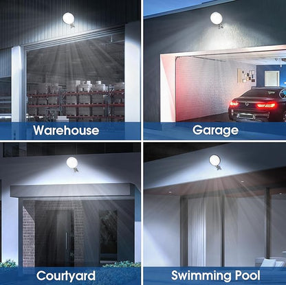 2 Pack 150W LED Barn Light, 20000LM Dusk to Dawn Outdoor Light, Yard Light Security Lights with 150° Adjustable Angle Photocell, IP66 Waterproof 6500K for Farm/Shop/Street/Garage