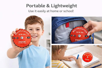 Multiplication Learning Spinner Wheel Math Fidget Toy for Kids – Up to 12×12, Fun Hands-On Educational Math Tool for Home & Classroom