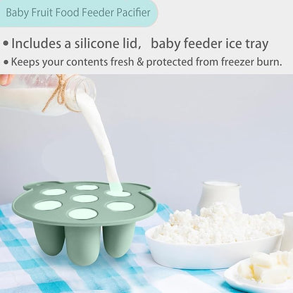 BIGSPINACH Baby Food Freezer Tray and Teething Popsicle Molds – The Perfect Solution for Your Little One's Teething and Feeding Needs