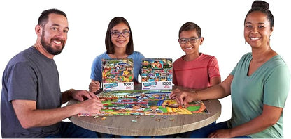 RoseArt - Back to The Past - Backyard BBQ - 1000 Piece Jigsaw Puzzle for Adults