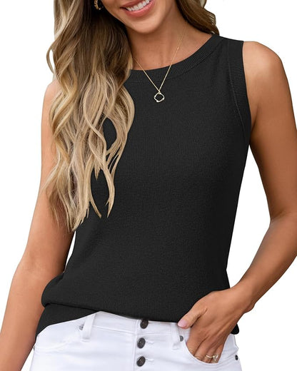 Arach&Cloz Women's Wool Blend Sweaters Non See Through Summer Business Casual Tank 2026