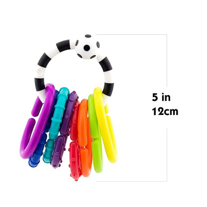 Sassy Ring O Links 9 Piece Set, Links for Stroller or Carrier Seat, 0+ Months