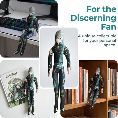 Alhaitham Anime Figure Keychain for Adult Fans, Genshin Impact Collectible Bag Hanging Keyring