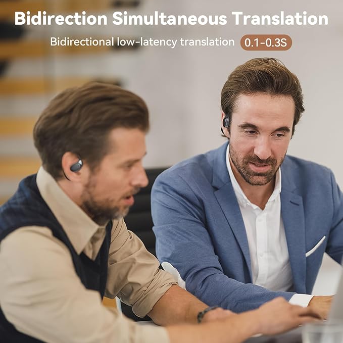 Instant Voice Translator Ear Buds, 3-in-1 Traductor de Voz with Real-Time Translation for 138 Languages, Bluetooth Translation Earbuds, 8 Offline Language Packs,Ideal Accessories for Travel, Business