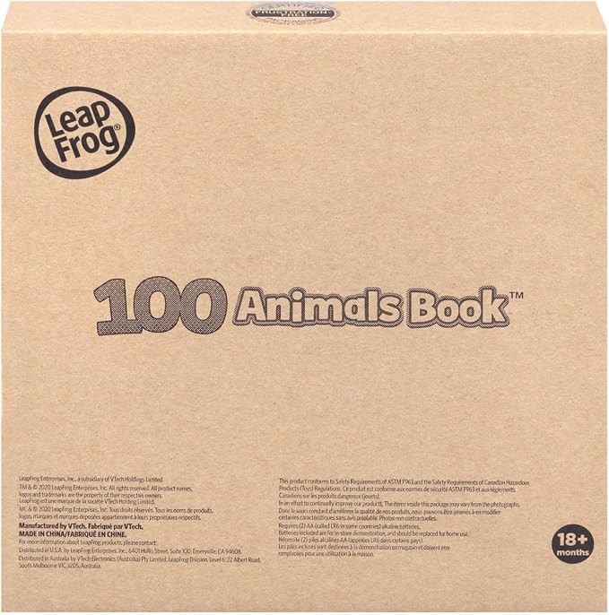 LeapFrog 100 Animals Book (Frustration Free Packaging), Pink