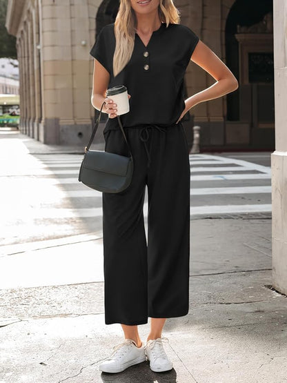 LILLUSORY Two Piece Lounge Sets for Women Vacation Beach Travel Airport Fall Outfits Casual Cruise Fashion 2026