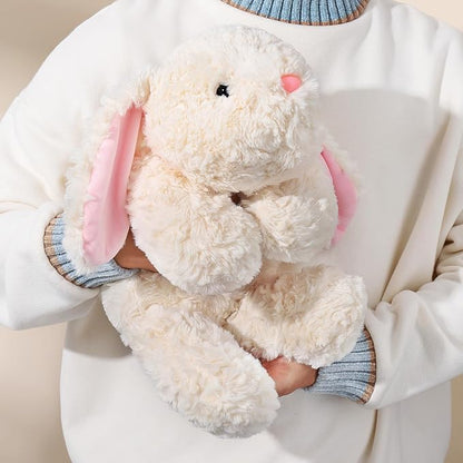 Soft Weighted Bunny Stuffed Animal 20.5" 2Lbs, Sturdy and Fluffy Beige Rabbit Plush Toy for Kids Cuddle, Cute Plushy Hugging Pillow Toy for Kids (20.5"x7.9"x5.9")