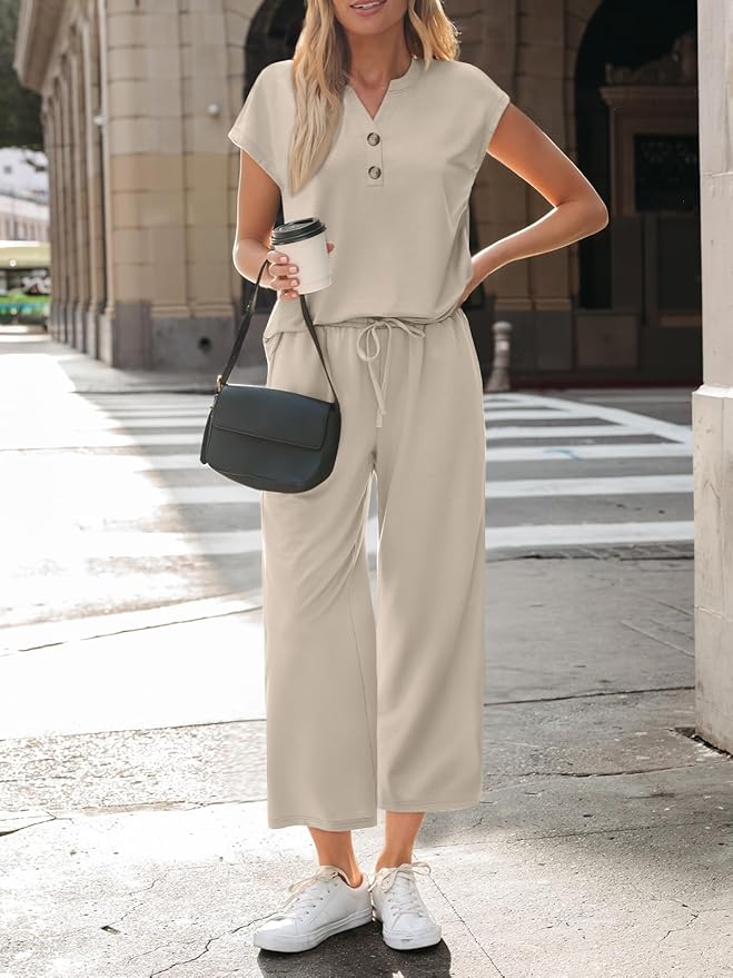 LILLUSORY Two Piece Lounge Sets for Women Vacation Beach Travel Airport Fall Outfits Casual Cruise Fashion 2026