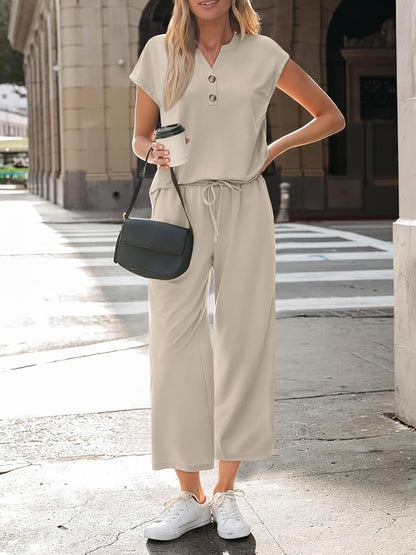 LILLUSORY Two Piece Lounge Sets for Women Vacation Beach Travel Airport Fall Outfits Casual Cruise Fashion 2026