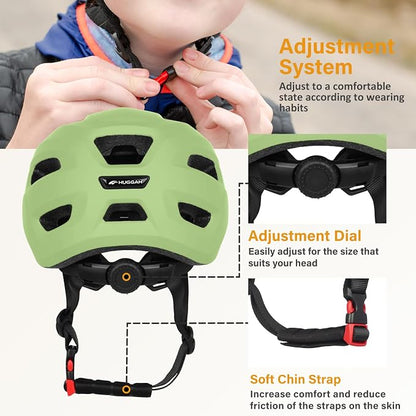 Kids Bike Helmet for Toddlers, Boys and Girls, Lightweight & Adjustable for Age 1-3-8, Multi-Sport Helmet for Bicycle, Kick Scooter, Skateboard, Roller/Inline Skate