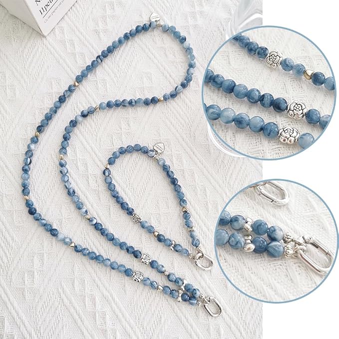 Phone Crossbody Chain CellPhone Lanyard,Universal Phone Chain Strap with Tether Patches Compatible with Most Phones (Y)