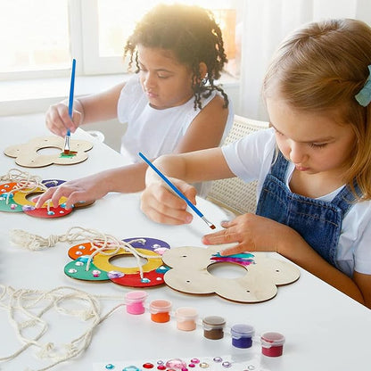 Gooidea Kids Arts and Crafts Bird Feeders for Outside, 2-Pack DIY Wooden Paint Kits Outdoor Toys Holiday Crafts for Boys & Girls Age 3-5 4-8 8-12