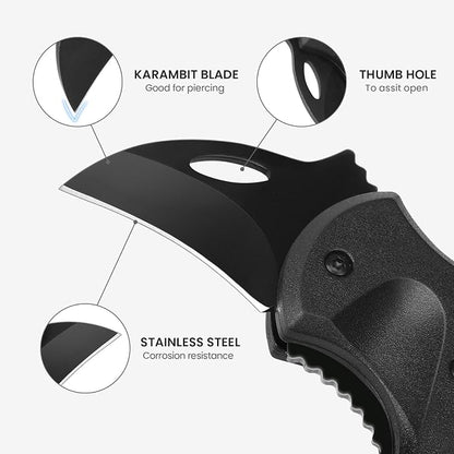 FUNBRO Small Pocket Knife Gift for Men | Keychain Box Cutter with 1.34inch Blade, Mini Folding Knives EDC Gadgets, Stocking Stuffers Gift for Adults Men Him