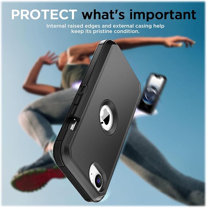 AICase for iPhone 17e/iPhone 16e Case with Belt Clip Holster,Heavy Duty Drop Protection Full Body Rugged Shockproof/Drop Proof/Dust Proof Military Protective Tough Durable Cover for iPhone 17E/16E