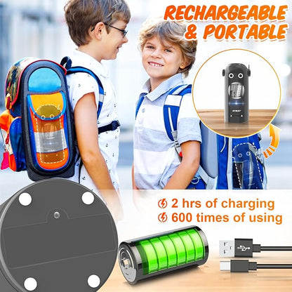 AFMAT Electric Pencil Sharpener for Colored Pencils 7-11.5mm, Fully Automatic Robot Pencil Sharpener, Auto in & Out, Rechargeable Hands-Free for Classroom/Home/Office, Battery Operated, PSX5RB, Gray