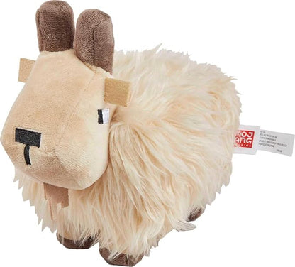 Mattel Minecraft Basic Plush Toy, Goat Soft Doll, 8-inch Collectible Inspired by a Fan-Favorite Character from the Video Game